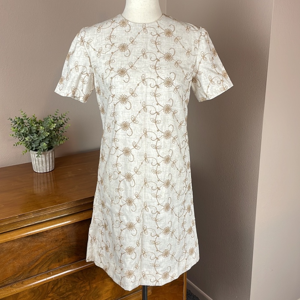 Handmade vintage 60’s embroidered dress
